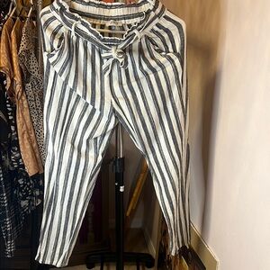 Striped Black and White Pants